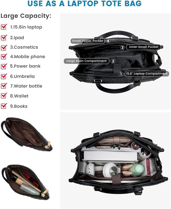 2-in-1 Isolierte Lunch- und Laptoptasche für Arbeit und Reisen