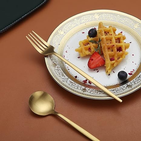 Luxus-Besteckset aus Edelstahl – Design in Gold | 24 Teile / 48 Teile