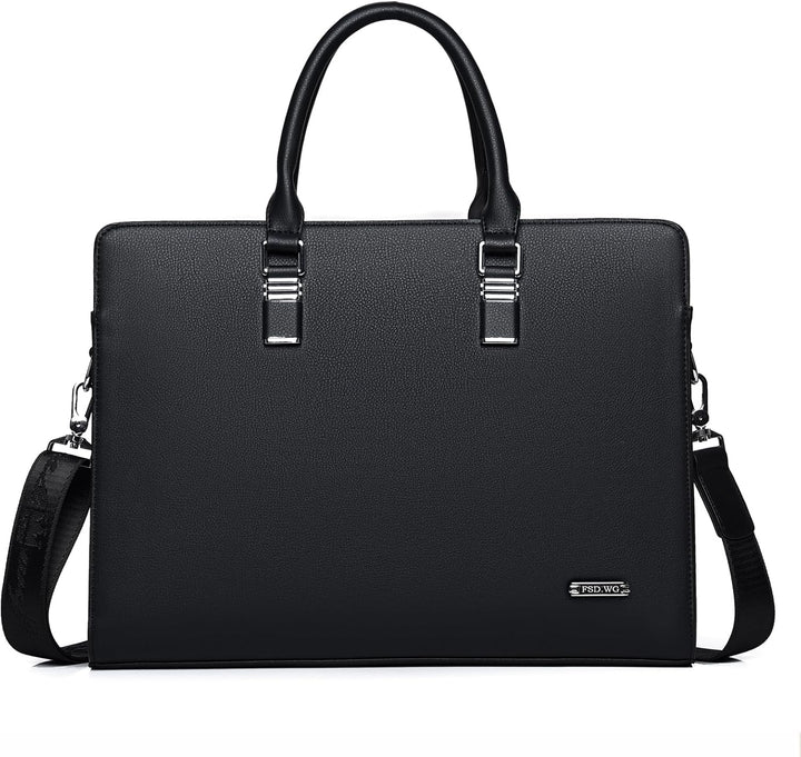Business-Laptoptasche aus Echtleder mit mehreren Fächern für Profis