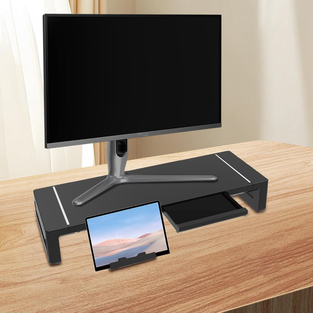 Elevation verstellbarer Monitorständer mit Schublade – Stravon