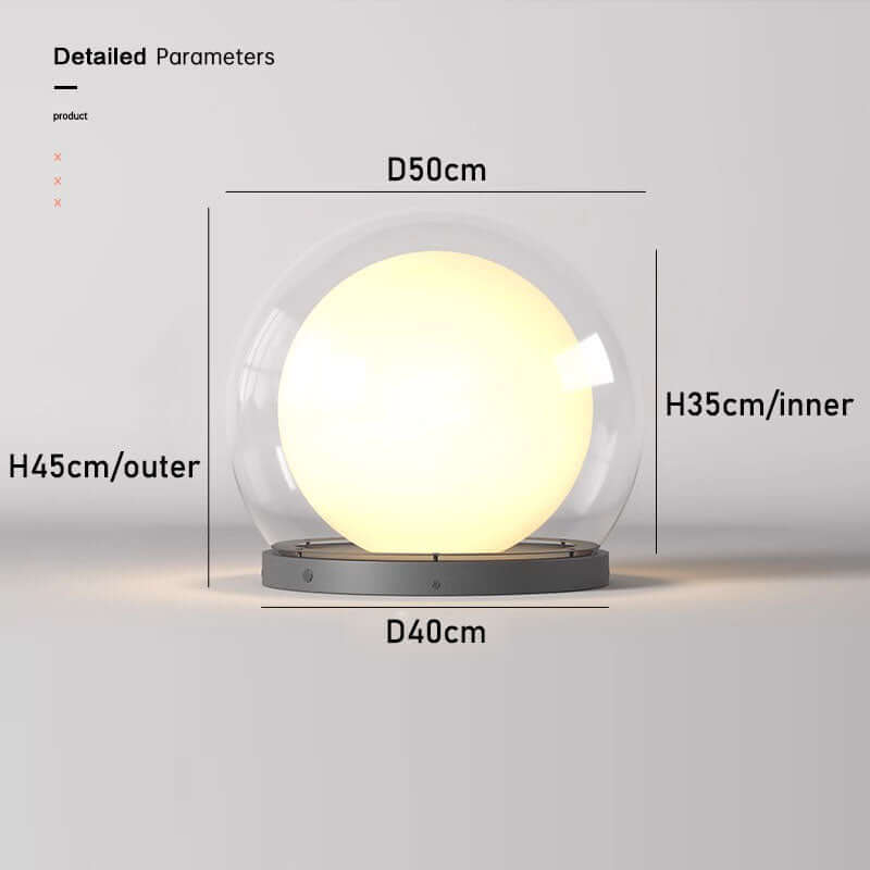 Moderne Außenlampe - Design in Mondform