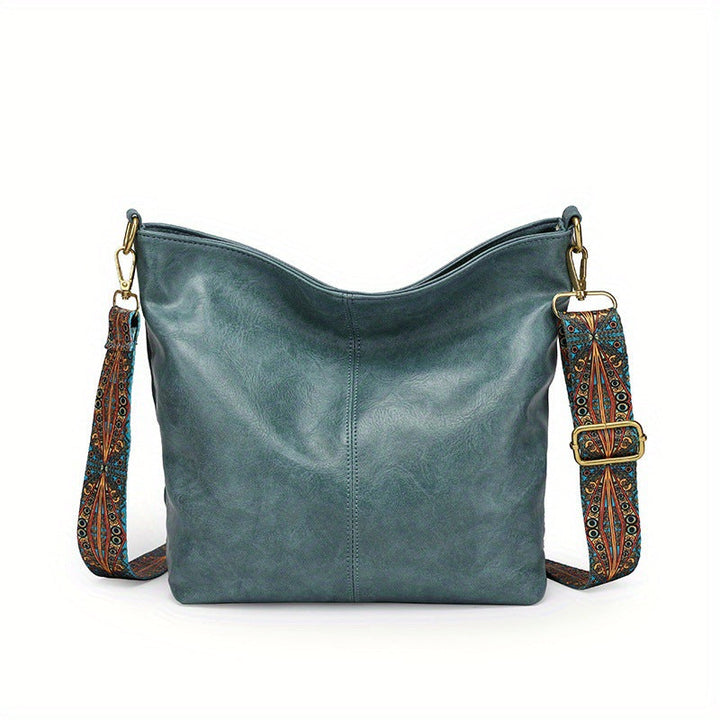 Lederhandtasche mit großem Fassungsvermögen für Damen