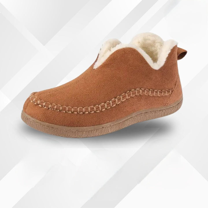 Barfußpantoffeln mit Fleece-Innenfutter – Amalia