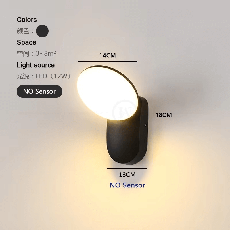Intelligente LED-Wandleuchte mit Bewegungssensor