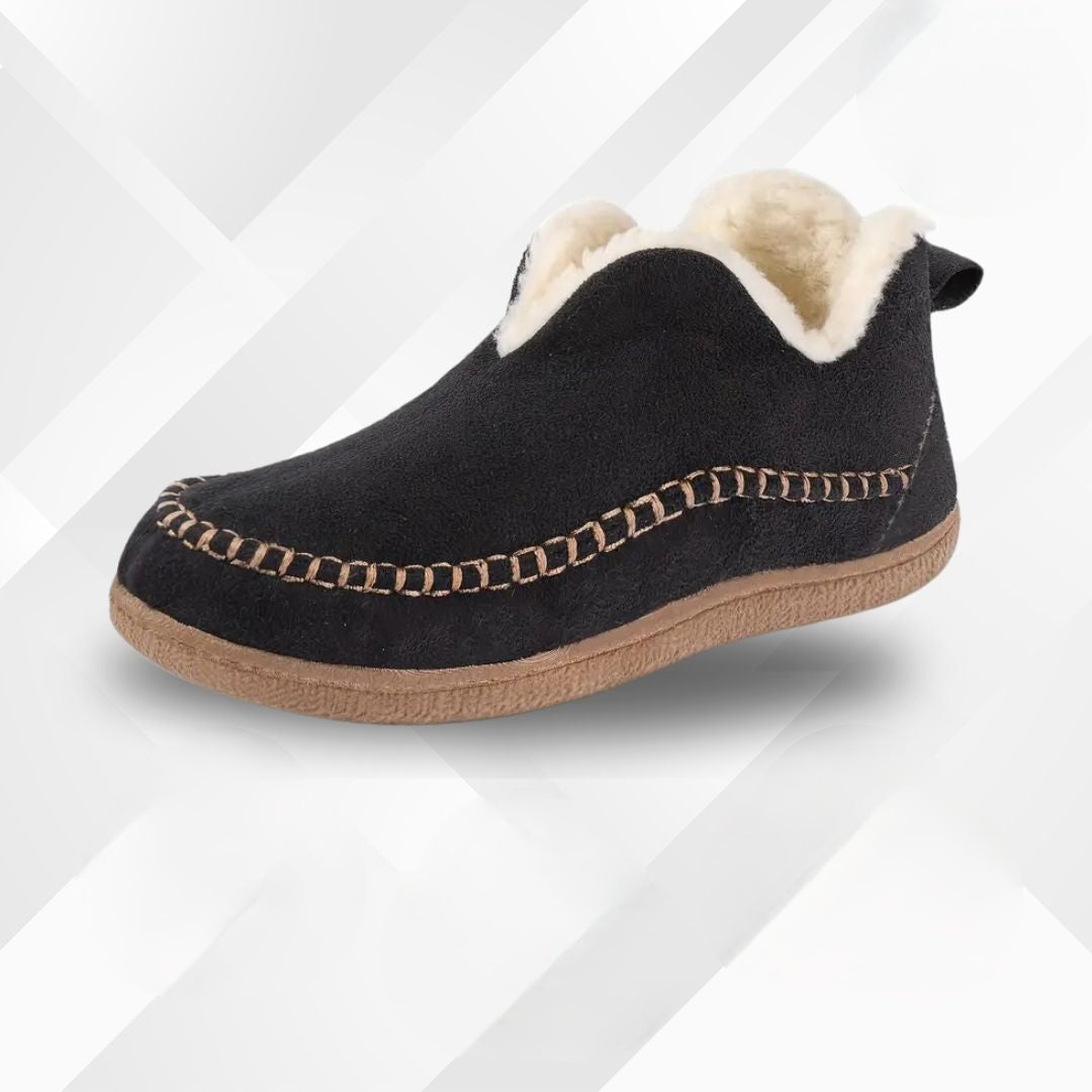 Barfußpantoffeln mit Fleece-Innenfutter – Amalia