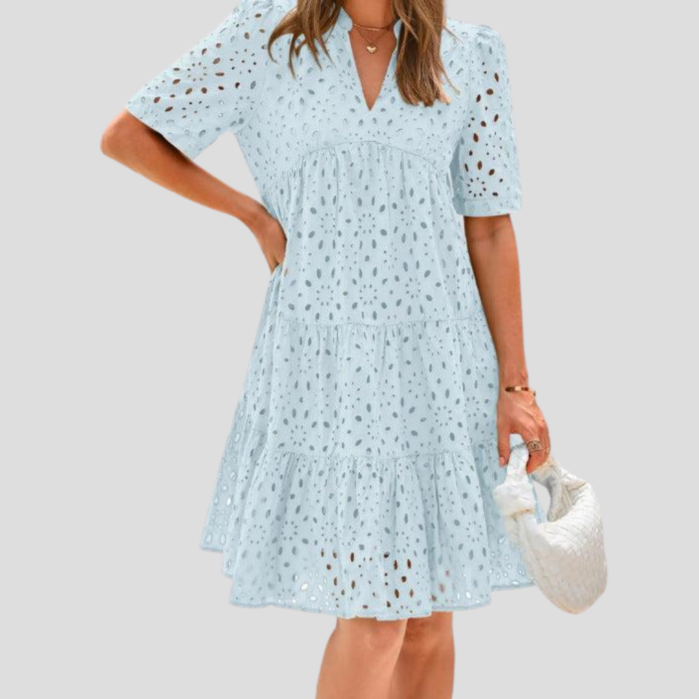 Sommerkleid für Damen aus Häkelstoff