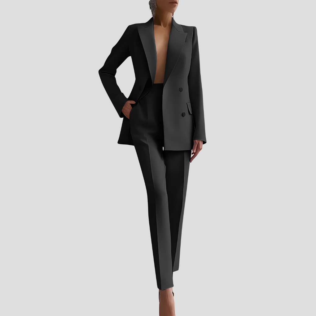 Stilvolles Blazer- und Hosen-Set für Damen