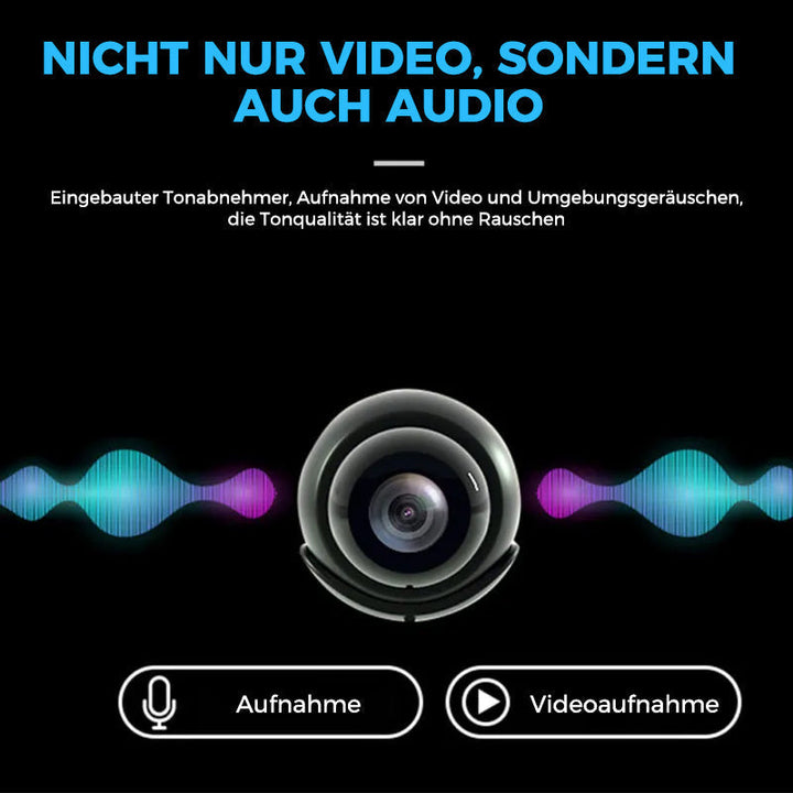 Mini-WLAN-Überwachungskamera 1080p | Verdeckte Nachtsicht | Bewegungsalarm | Audio