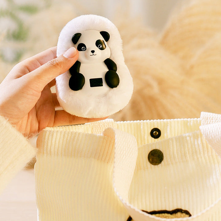 Wiederaufladbarer Plüsch-Handwärmer als Eisbär oder Panda