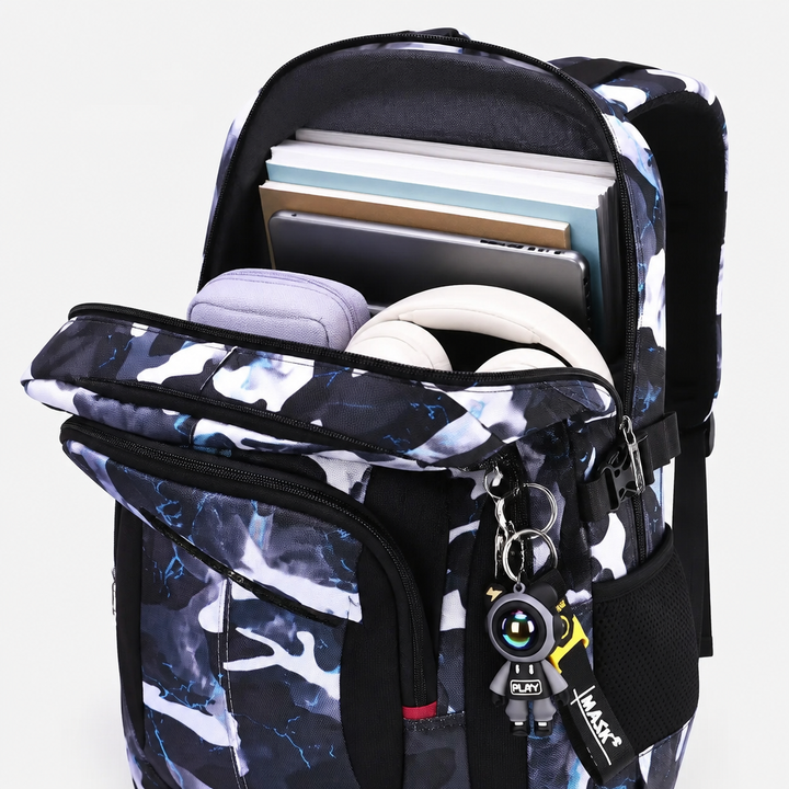 Boxy-Schulrucksack mit Fächeraufteilung – Vakron