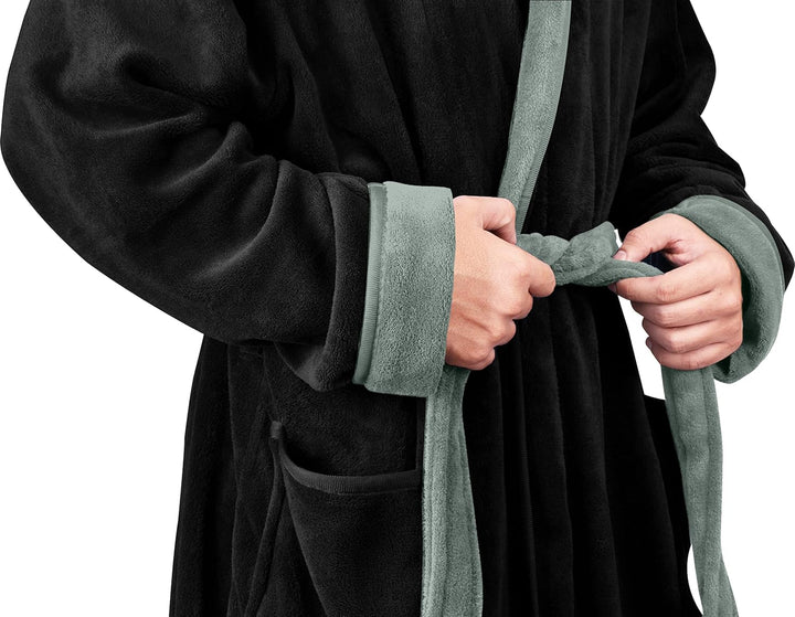 Herren-Sommer-Bademantel aus leichtem Fleece – Harry