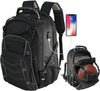 55-L-Extragroßer Reise-Laptoprucksack mit USB-Ladefunktion und RFID-Schutz