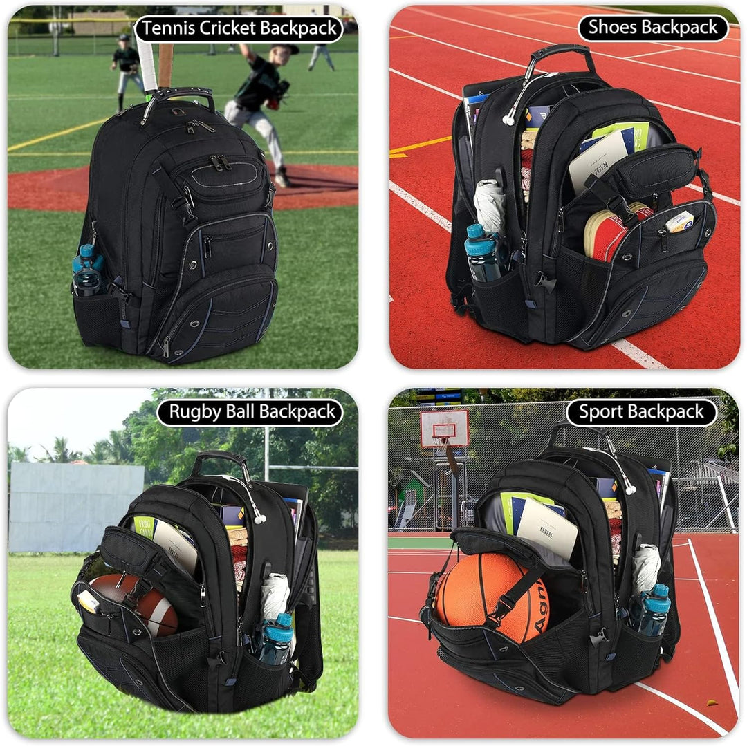 55-L-Extragroßer Reise-Laptoprucksack mit USB-Ladefunktion und RFID-Schutz