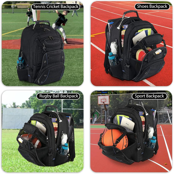 55-L-Extragroßer Reise-Laptoprucksack mit USB-Ladefunktion und RFID-Schutz