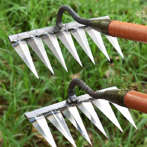 Unkrautjäter für den Garten | Robuster Rechen | WurzelKraft