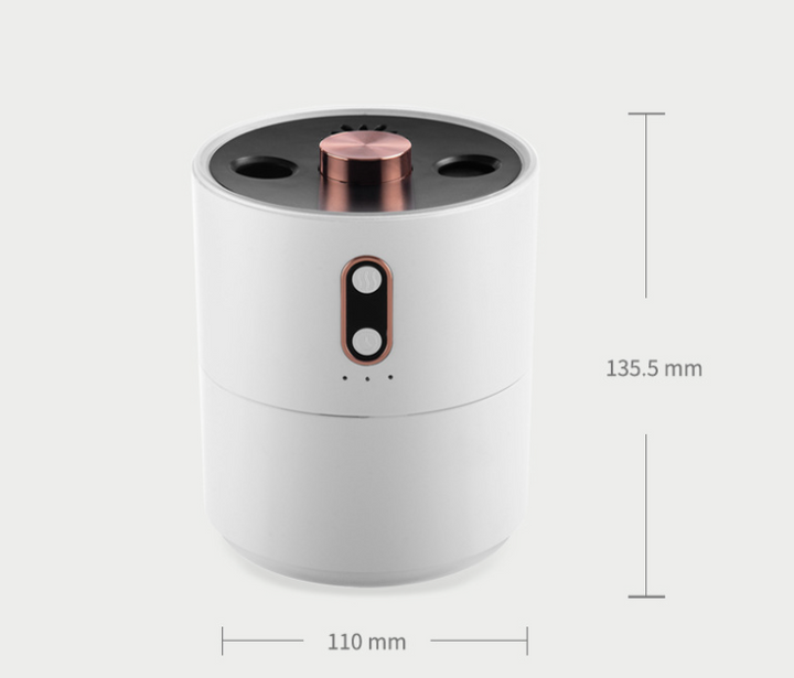 Vulkan-Diffusor mit Quallenringen, Nachtlicht und USB-Stromversorgung