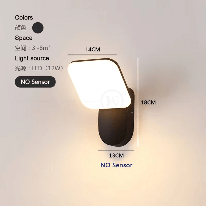 Intelligente LED-Wandleuchte mit Bewegungssensor