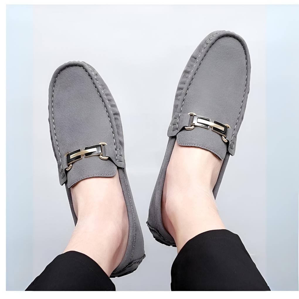 Slip-On-Mokassins aus Wildleder für Herren