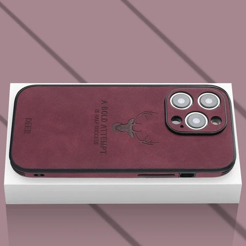 Luxuriöse iPhone-Hülle aus Hirschleder - Veltro