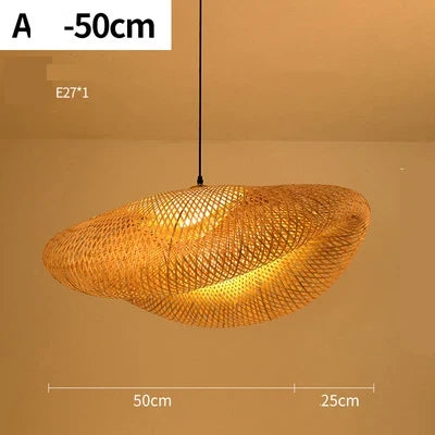 Handgefertigte Rattan-Hängelampe - RayaLicht