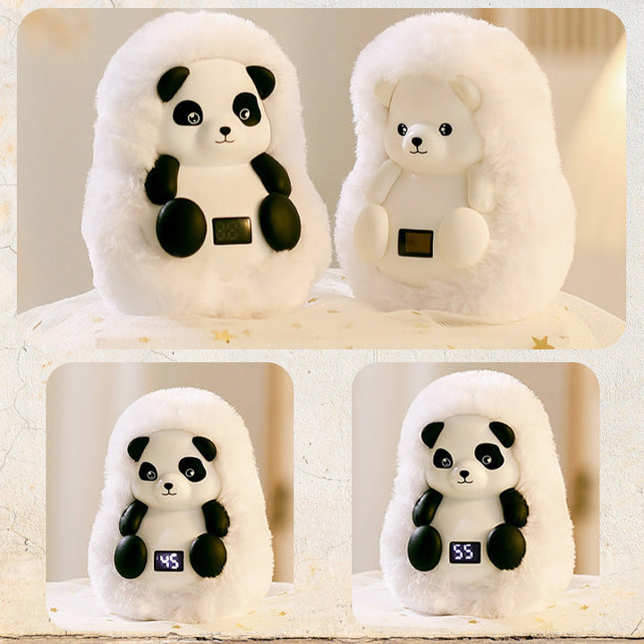Wiederaufladbarer Plüsch-Handwärmer als Eisbär oder Panda
