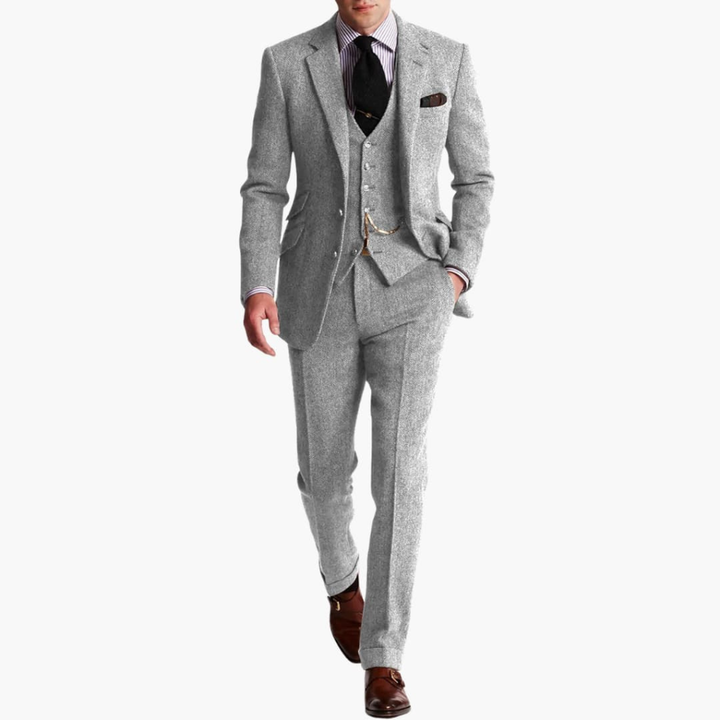 Herren Anzugset mit Jacke und Weste