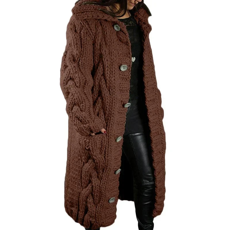 Bequemer dicker Strickcardigan - Emma