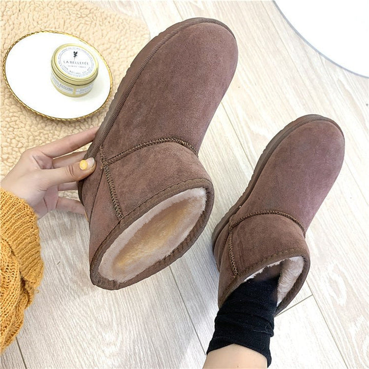 Schneestiefel für Damen mit Kunstfell und rutschfester Gummisohle