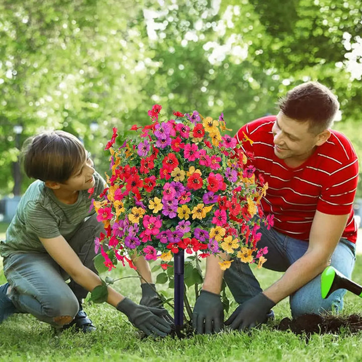 Pflegeleichte künstliche Gartenblumen