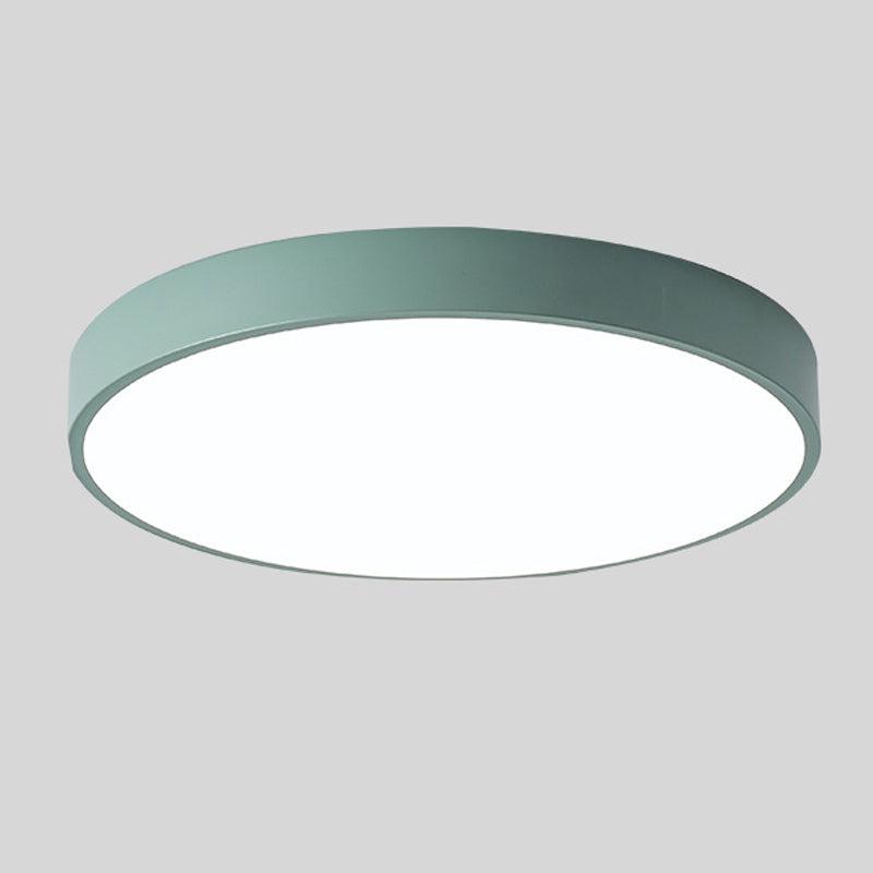 Runde Nordic-Macaron-Deckenlampe aus Holz