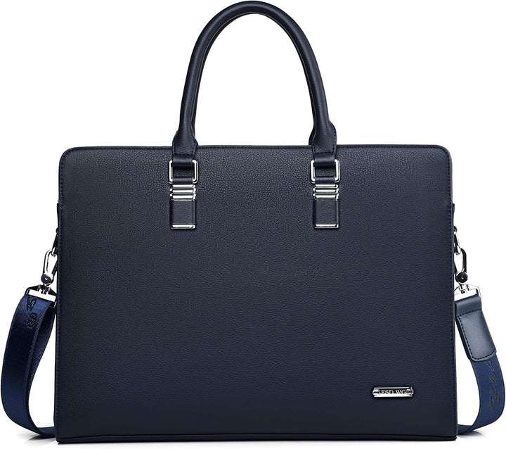 Business-Laptoptasche aus Echtleder mit mehreren Fächern für Profis