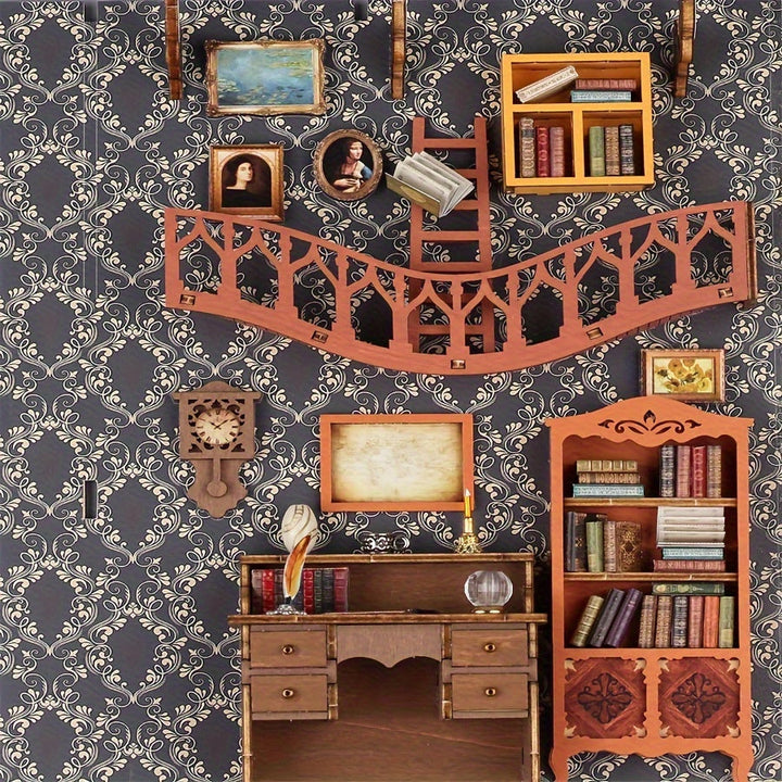 Magisches Bücherhaus – 3D-Holzpuzzle für kreative Bastler