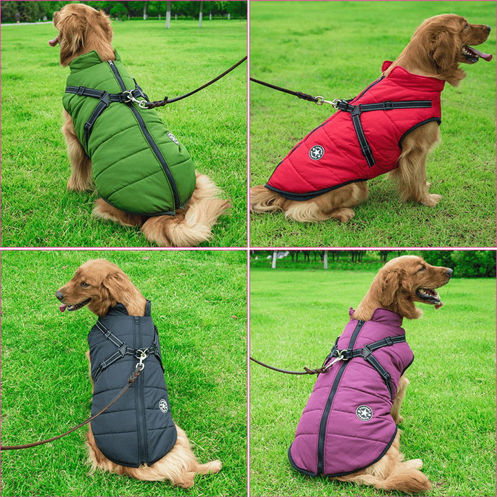 PupGuard - Winterjacke für Hunde mit Geschirr
