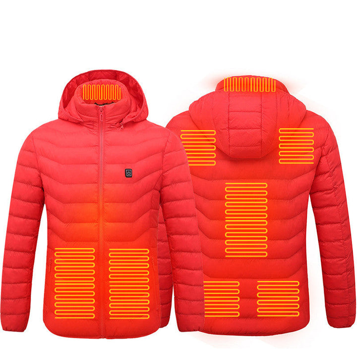 Beheizte Jacke mit Kapuze, auch mit Powerbank bestellbar