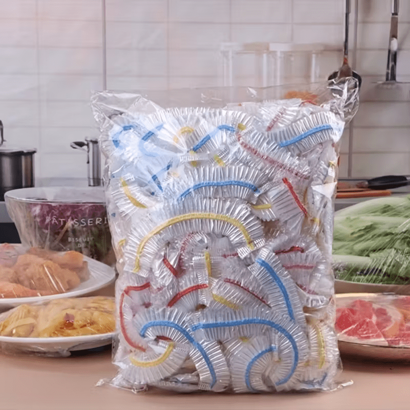 1000 elastische Einweg-Lebensmittelabdeckungen, PE-Schalen- und Tellerabdeckungen 35 cm