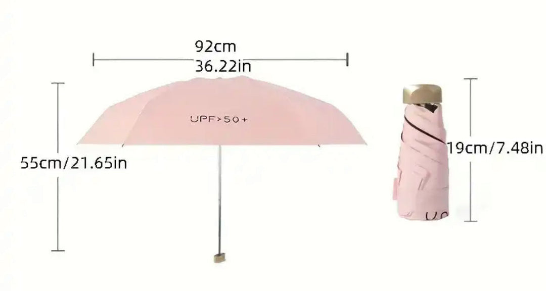 Kompakter Mini-Taschenschirm mit UV-Schutz