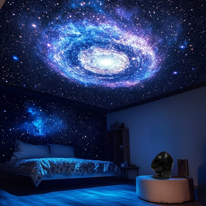 Galaxy Sternenprojektor – Beeindruckende LED-Weltraumprojektion mit Timer-Funktion