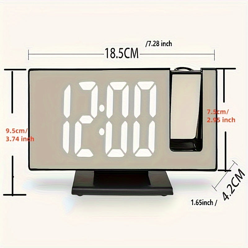 Digitaler Wecker mit Projektion – Großes LED-Display und multifunktionale Weckfunktion