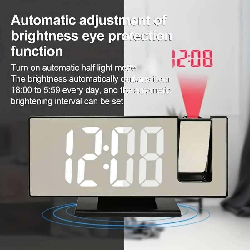 Digitaler Wecker mit Projektion – Großes LED-Display und multifunktionale Weckfunktion