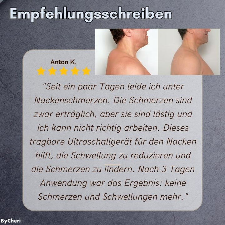 Ultraschall-Lymphdrainage-Massagegerät für den Nacken
