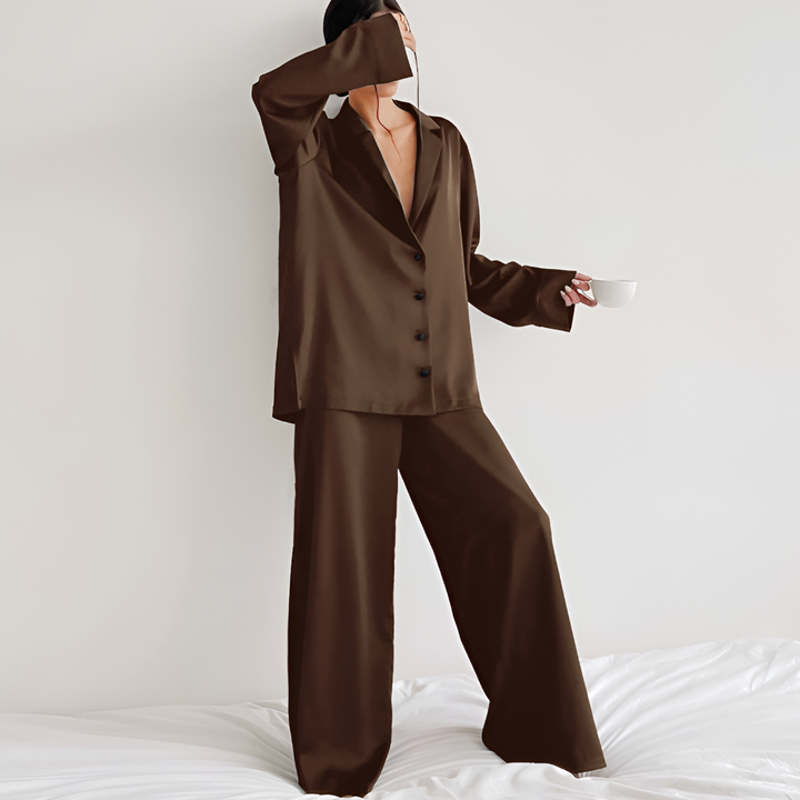 Satin-Loungewear-Set für Damen