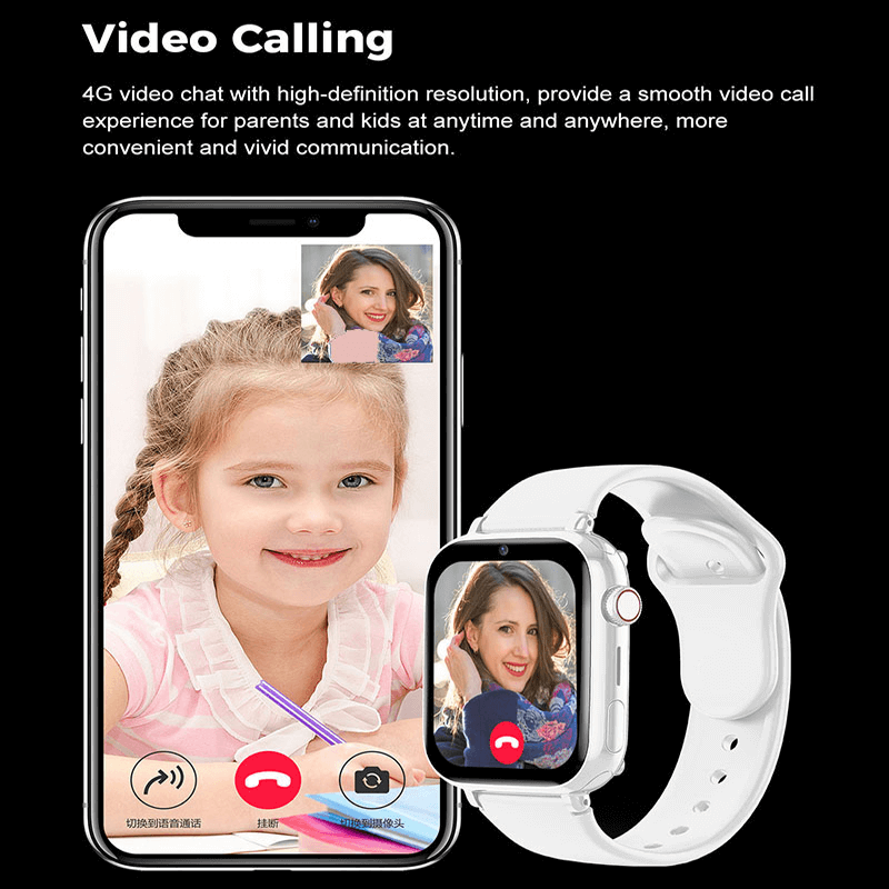 Kinder-Sicherheitsuhr mit 4G-Videotelefonie und GPS-Ortung - Kivaro