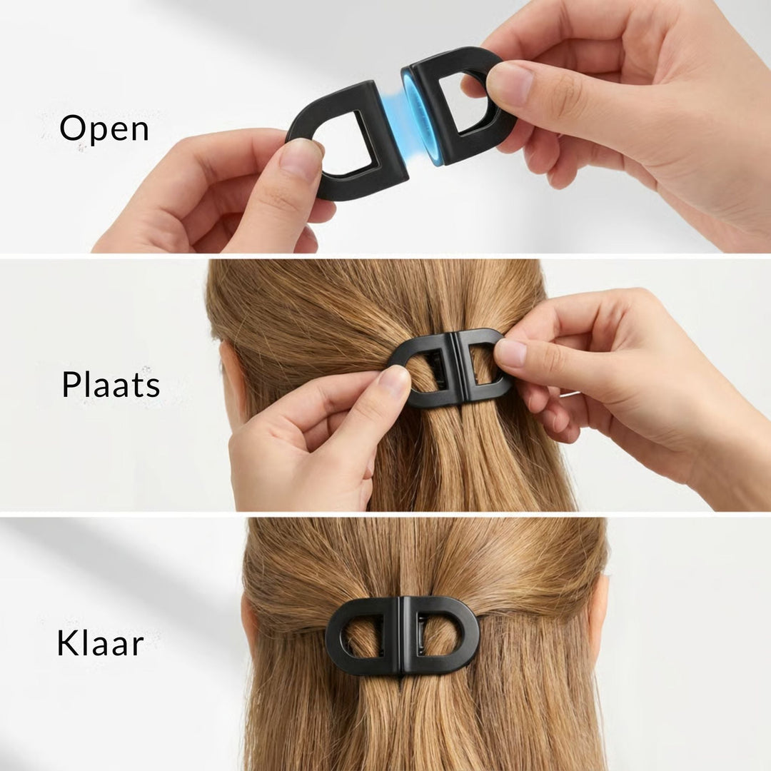 Magnetischer Haarclip mit flachem Griff – komfortabler, beulenfreier Halt