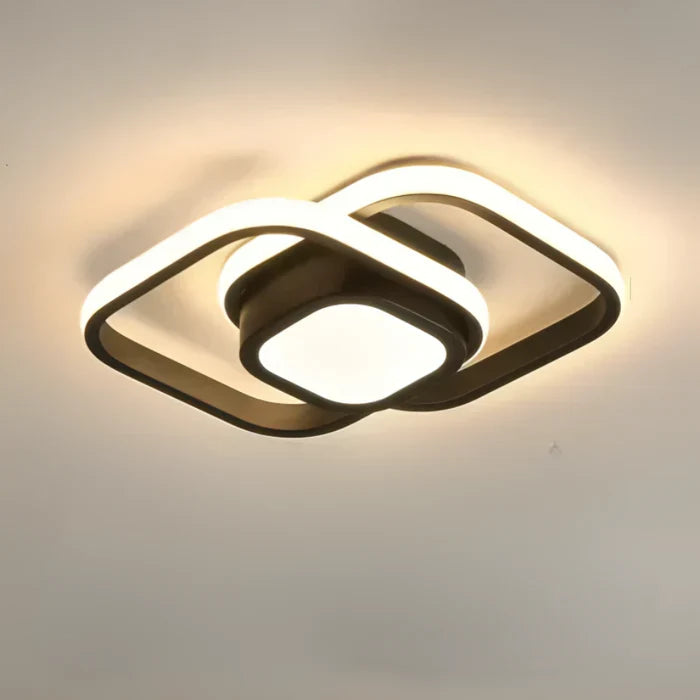 Moderne LED-Deckenleuchte mit doppeltem Ringdesign - Twilight Rings
