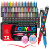 72 Acrylstifte in 72 Farben – Perfekt für kreatives Malen auf verschiedenen Oberflächen