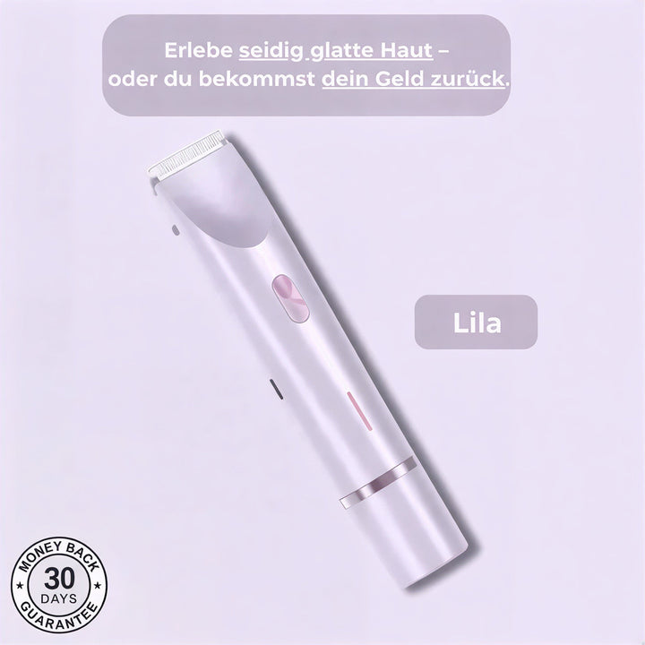 2-in-1 Damenrasierer für glatte, sanft gepflegte Haut