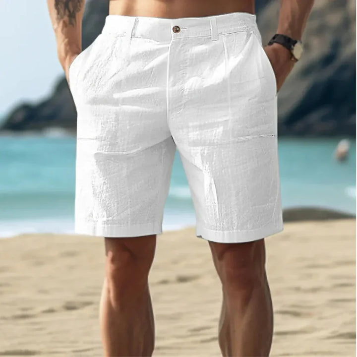 Lässige Leinen-Shorts für Herren für Sommertage