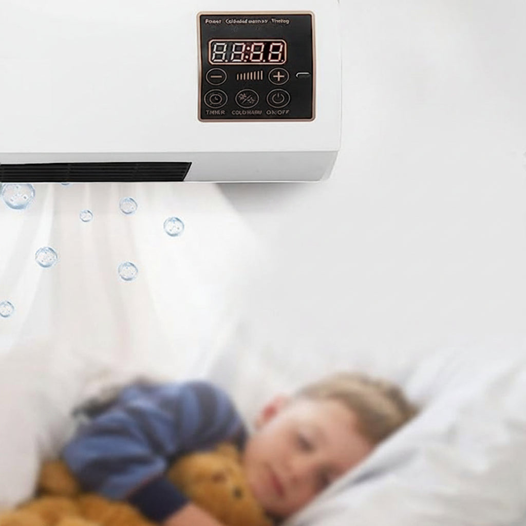 4-in-1 kanalloses Wand-Klimagerät – Kühlen, Heizen, Lüften, Entfeuchten, leiser Betrieb mit Timer