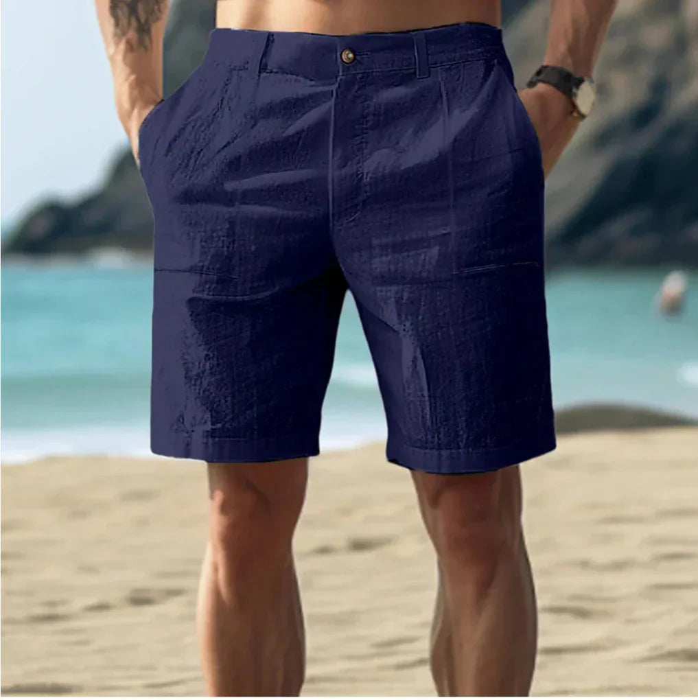 Lässige Leinen-Shorts für Herren für Sommertage