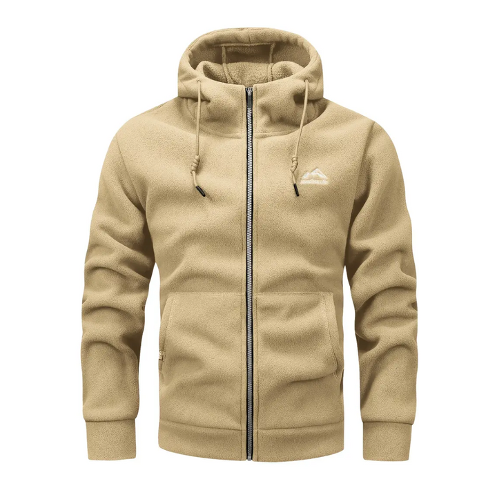 Herren Fleecejacke mit Kapuze & Reißverschluss – Sören